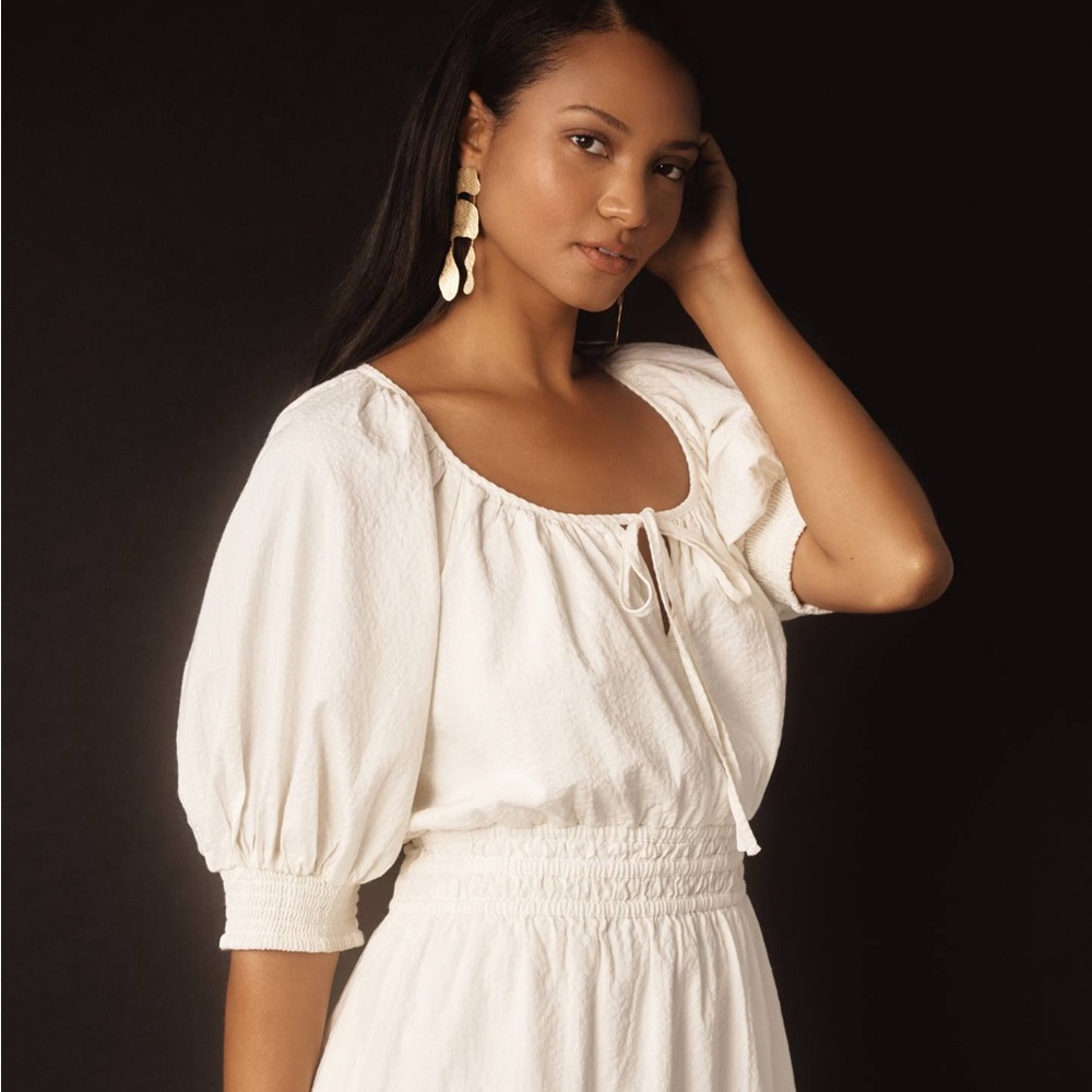 NWT - Anthropologie Plus The Somerset Mini Dress: Puff-Sleeve Edition (Size 3X) - Picture 6 of 8